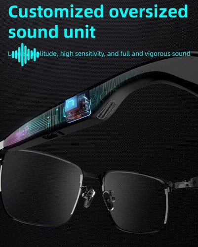 3IN1 Glasses Sunglasses Bluetooth Headphone Call Music Headset Open Ear Earphone - Picture 18 of 23