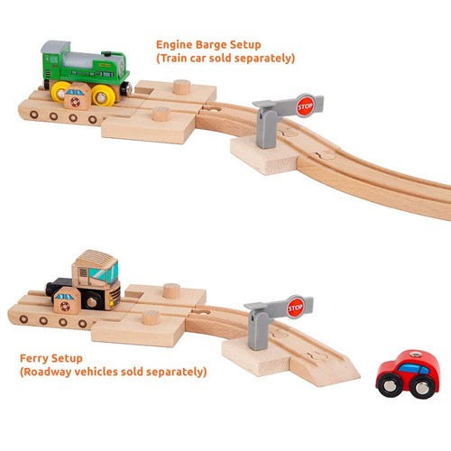 Orbrium Toys 68 Pcs Wooden Train Track Expansion Pack Compatible with Thomas ... - Picture 3 of 7