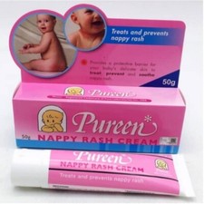 Pureen Nappy Rash Baby Cream Prevent Treats Relief Minor Burn 50g x 2 Tubes