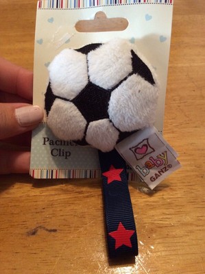 dummy pacifier clip baby girl boy unisex soccer special soccer ball clip