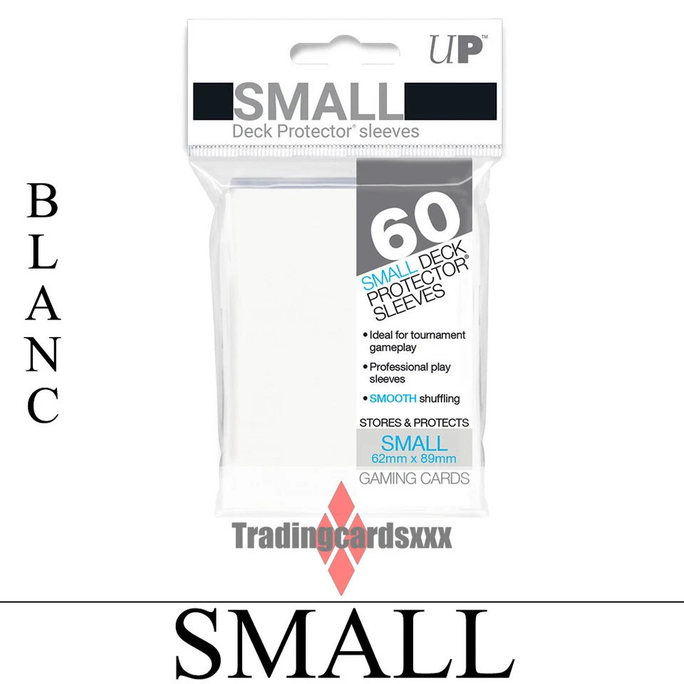 Ultra PRO - 60 Protèges Cartes Deck Protector Sleeves SMALL : Blanc