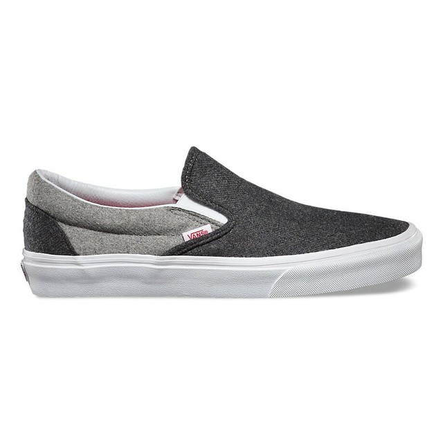 gray slip on vans womens