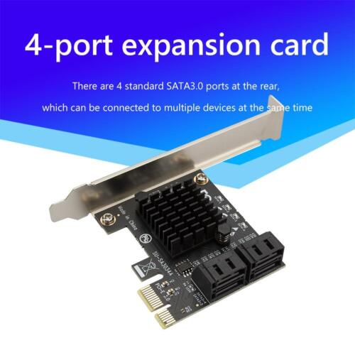 SATA PCIe Adapter 4 Ports SATA III to PCI Express 3.0 X1 Expansion Card - Afbeelding 2 van 5