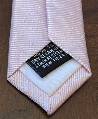 Tie Bar Pink Hand Made100% Silk Boy’s Neck Tie Made In China - Picture 7 of 9