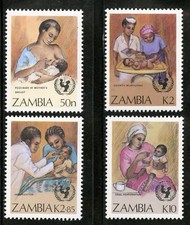 Zambia   1988   Scott # 440-443   Mint Never Hinged Set