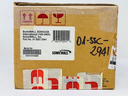 SONICWALL SOHO3/25 Pare-Feu Modèle APL04-22 01-SSC-2941 Facturable - Picture 4 of 4