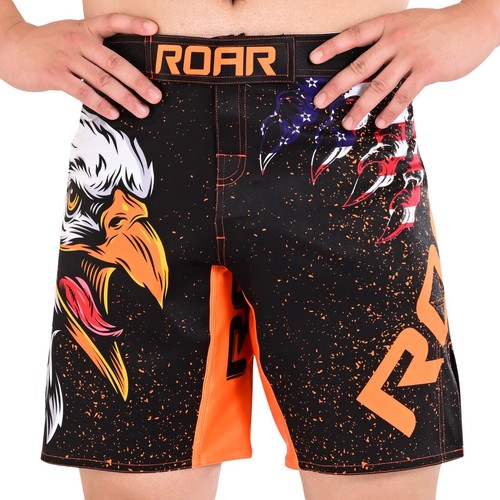 ROAR MMA Pantaloncini Uomo Gabbia Combattimento Palestra Muay Thai BJJ No Gi Bauli Atletici - Foto 35 di 72