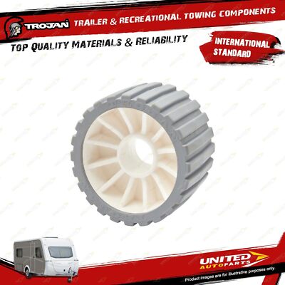 Trojan Roller Wobble Grey Ribbed for Trailer Hardware Rollers & Guides ...