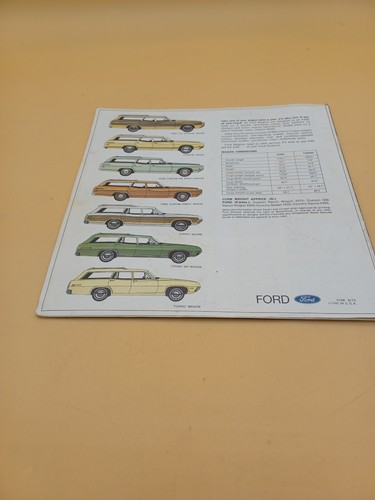 1970 FORD THE WAGON SET SALES BROCHURE CATALOG - Picture 2 of 5