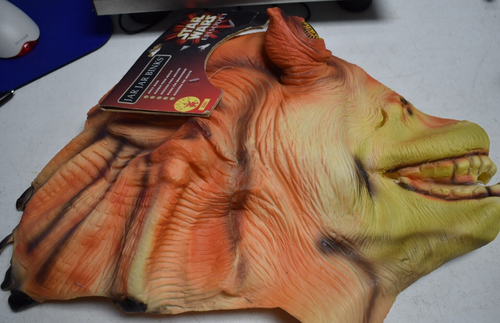 Vintage Star Wars Jar Jar Binks Mask Costume Cosplay Rubber PVC Lucas Rare New - Picture 2 of 5