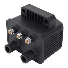 Single Fire Ignition Coil 53-434 for Harley of Twin Cam Evo Softail Dyna Touring