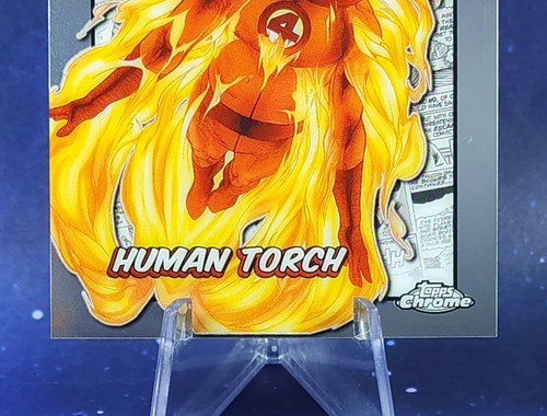 Human Torch 2024 Topps Marvel Chrome Marvel Icons Fantastic Four Johnny Storm - Picture 4 of 6