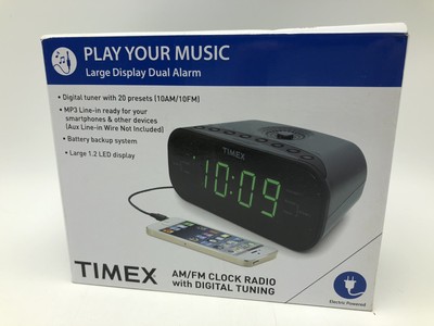 Timex Am Fm Clock Radio Digital Tuning Line T231gy