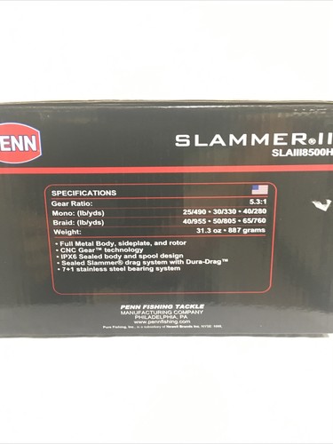 Penn Slammer lll 8500HS 8500 High Speed Spinnrolle - Bild 5 von 6