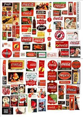 COCA COLA VINTAGE WERBUNG 1/35