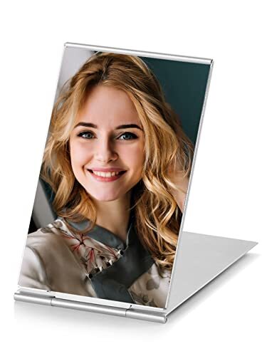 3,3 Zoll Tragbarer Klappspiegel Ultra Slim Make-up Tischspiegel für Reisen - Bild 1 von 8