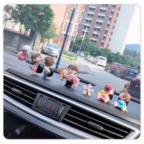Car Aromatherapy Diffuser Decorative Vents Freshener Perfume Clip Cute Couple - Bild 4 von 16
