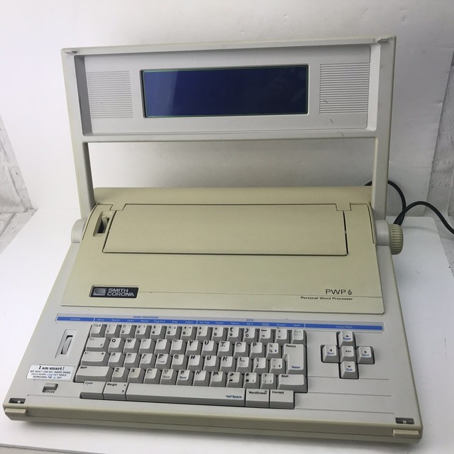 smith corona pwp 6 personal word processor typewriter working screen and keys pwp online