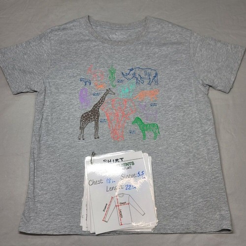 Cardin McCoy gray tshirt (Size L) colorful animals front design - Picture 6 of 6