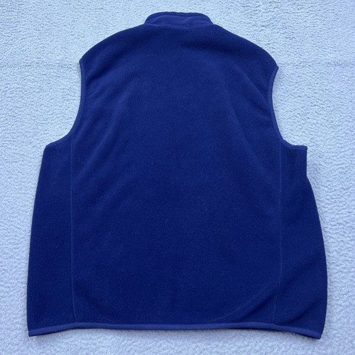 Patagonia Mens Synchilla Vest Polyester Full Zip Navy Blue Fleece Size XL Logo - Picture 9 of 10