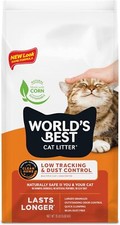 WORLD'S BEST CAT LITTER Low Tracking  Dust, Unscented 15-Pounds