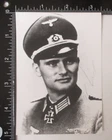 WW2 GERMAN ARMY KNIGHTS CROSS RECIPIENT VALENTIN DIETZ SIGNED PHOTO AUTOGRAPH