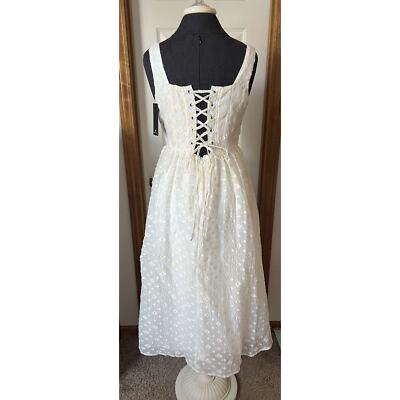 chinese dress ladies White Corset Lace Up Dress