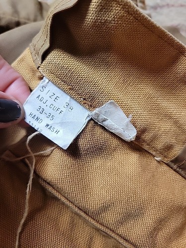 Vintage GAME WINNER Sportswear Hunting Brush Pants 38 Brown Waterproof Seat - Picture 9 of 16
