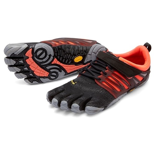 Vibram FiveFingers V-Train Black/Coral/Grey Size Options UK Barefoot TRAINER - Picture 1 of 5