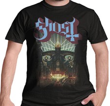 Ghost Meliora T-Shirt Official Papa Band Logo Black Licensed Merch Neu S bis 2XL