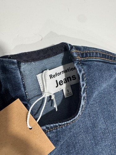 Reformation Kendi Denim Mini Dress Size 2 - Picture 3 of 3