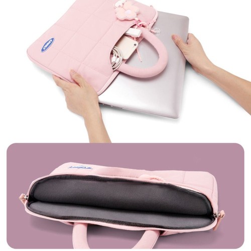 Cute Laptop Bag With Pendant Briefcase Cover Fashion Portable PC Bag - Afbeelding 9 van 16