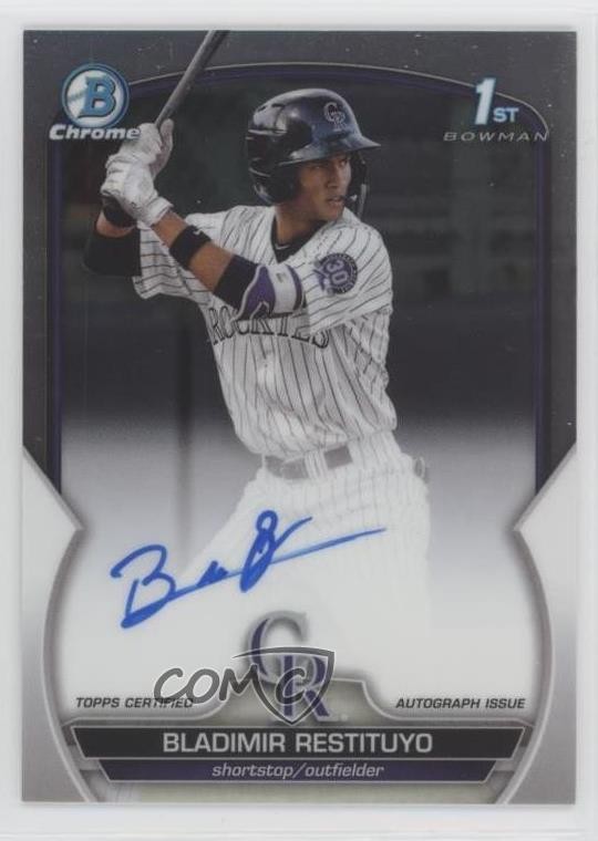 2023 Bowman Chrome Prospect Auto Bladimir Restituyo #CPA-BR Auto
