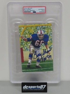 Goal Line Art Billy Shaw Inscription Signed Auto #/5000 PSA DNA Authentic