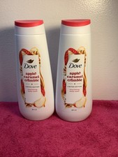 Lot of 2 Dove Apple Caramel Crumble Limited Edition Body Wash 20 FL OZ Each New