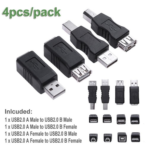 POENVFPO 16pcs Versatile Maloustard Male USB Converter In USB2.0 Feminine - Photo 9 sur 12