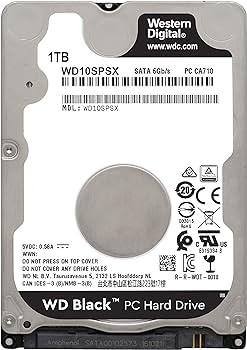 WD 2,5" 1TB 7200RPM 6 Gb/s 64 MB Cache Mobile Festplatte