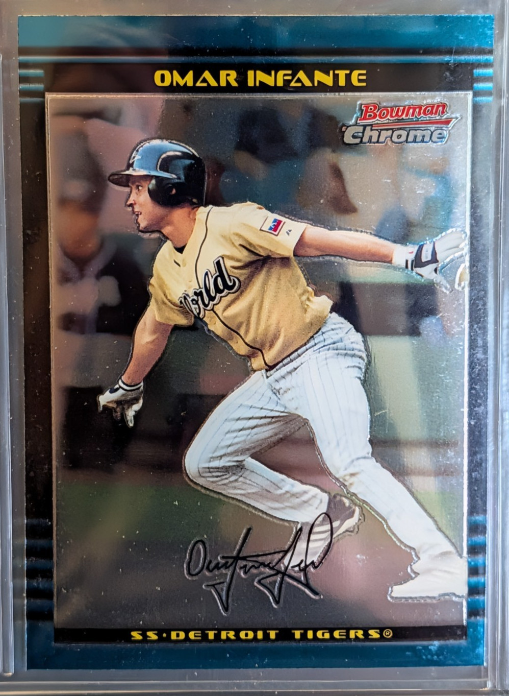 Omar Infante #159 Baseball Cards 2002 Bowman Chrome Draft Picks trading card — raw and PSA graded price guide