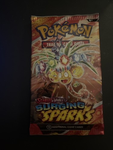 ¡PESADO! Paquete de refuerzo de 22,51 g Surging Sparks Pokemon TCG - Imagen 2 de 5