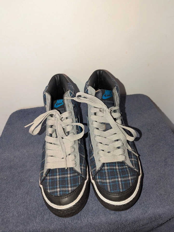 Blazer vintage 2003 Nike para mujer Mid X-Girl a cuadros para mujer talla 9,5 308311-001 Foto 2 de 4