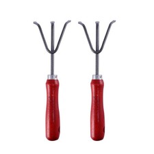 2 PCS Tools Small Hand Cultivator for Weeding and Turning Soil