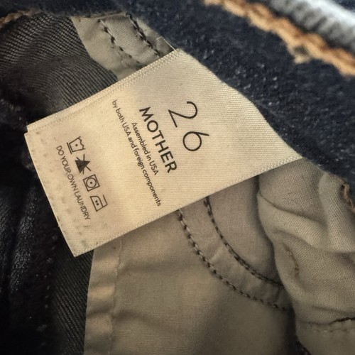 Mother The Hustler Ankle Fray Jeans Womens Size 26 Blue Denim - Picture 2 of 8
