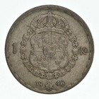 Roughly the Size of a Quarter 1946 Sweden 1 Krona World Silver Coin *932