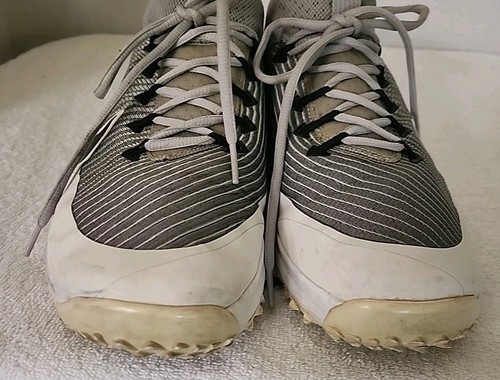 Chaussures de golf Nike FI Premier homme pointure 11 1/2 blanc gris néon athlétique pointe douce - Photo 8/14