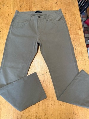 3x1 Jeans Mens 34x31  Green Slim Straight Stretch Denim Pants Made USA