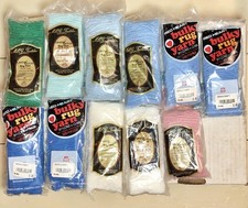 VTG Lot/10 Bags Pre-Cut Latch Hook Rug Yarn Various Colors