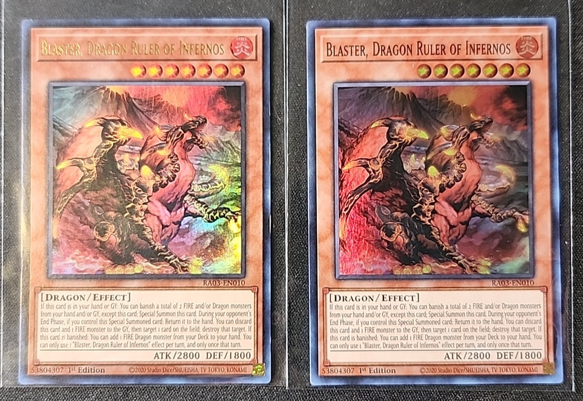 BLASTER, DRAGON RULER of INFERNOS 2-LOT 2024 YU-GI-OH QCB 1st Ed