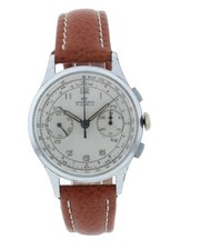Wakmann Landeron 48 Manual Wind Chronograph Steel 36mm Vintage Men's Watch