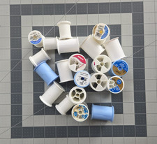 100 Empty Plastic Thread Spools Lot Craft DIY
