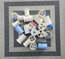 100 Empty Plastic Thread Spools Lot | Craft & DIY